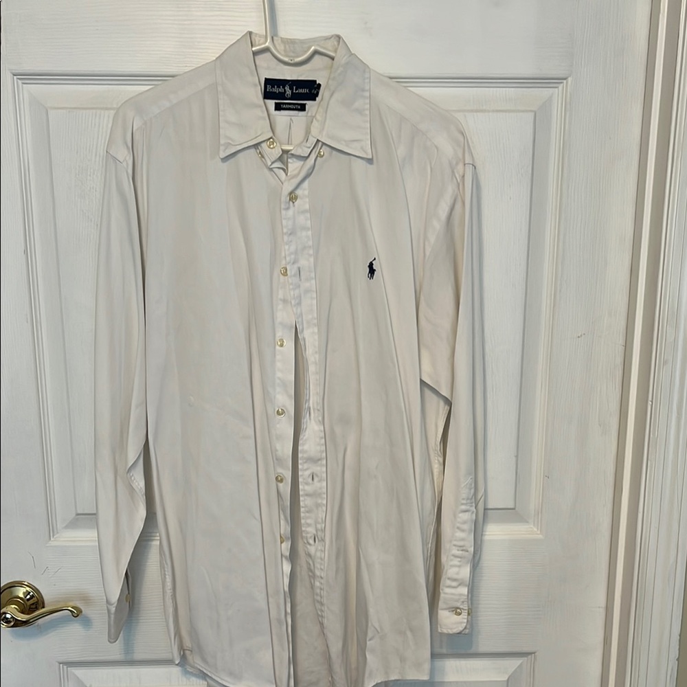Polo by Ralph Lauren White Dress Shirt with Iconic Logo